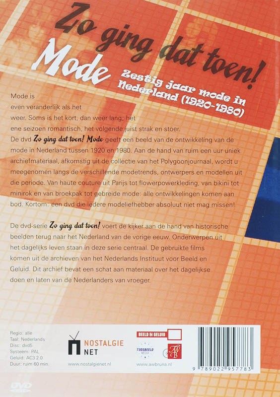 Achterkant van Mode Zo ging dat toen!