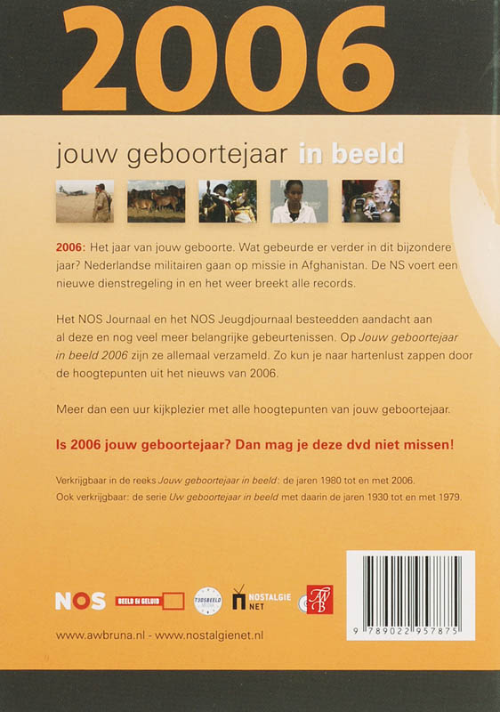 Achterkant van 2006