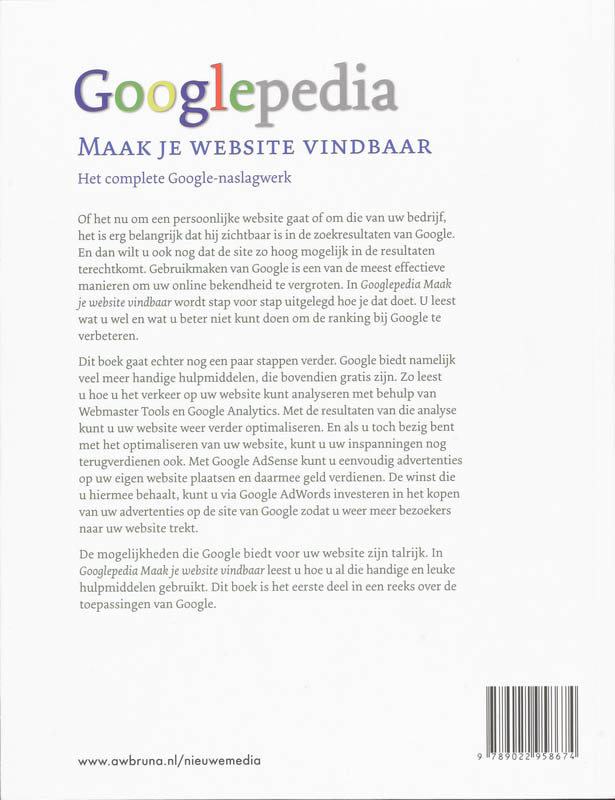 Achterkant van Googlepedia