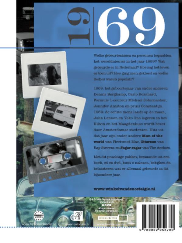 Achterkant van Het jaar 1969 in beeld en geluid