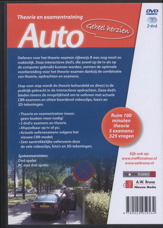 Achterkant van Theorie en examentraining Auto