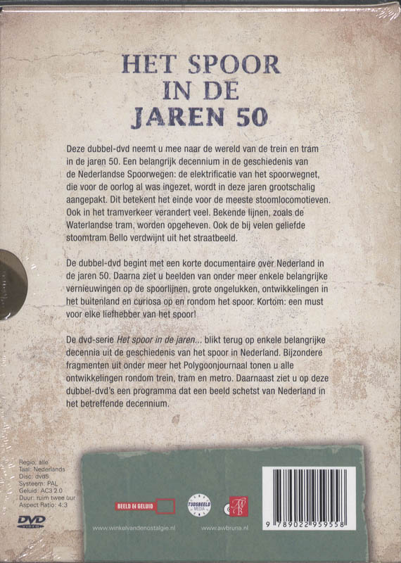 Achterkant van Het spoor in de jaren 50