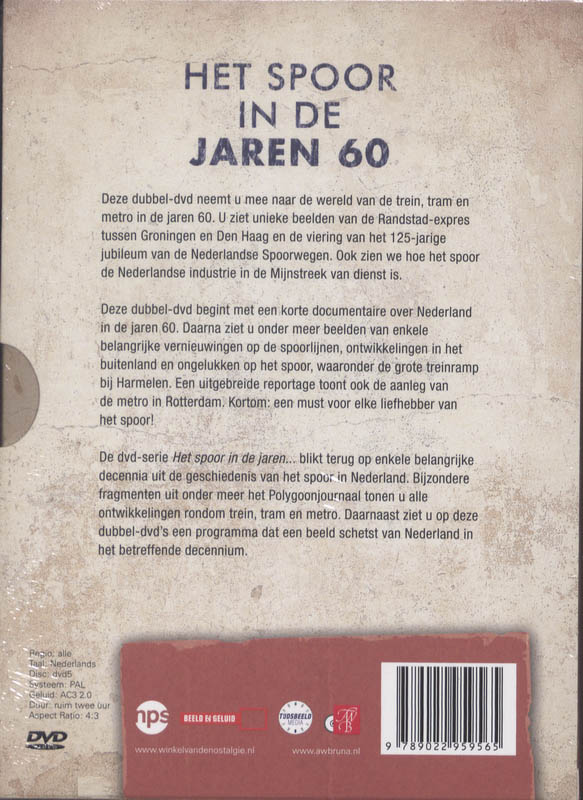 Achterkant van Het spoor in de jaren 60