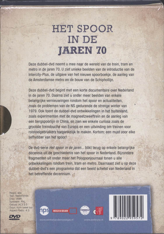 Achterkant van Het spoor in de jaren 70