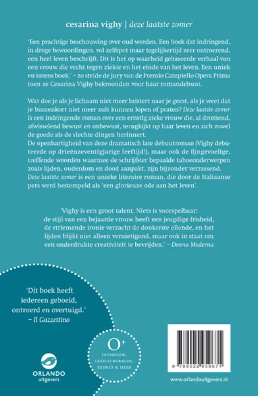 Achterkant van Deze laatste zomer