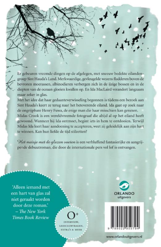 Achterkant van Het meisje met de glazen voeten