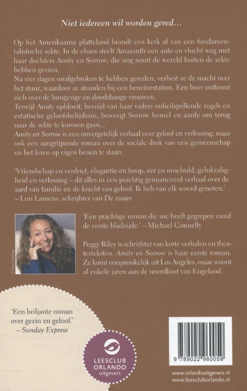 Achterkant van Amity en Sorrow