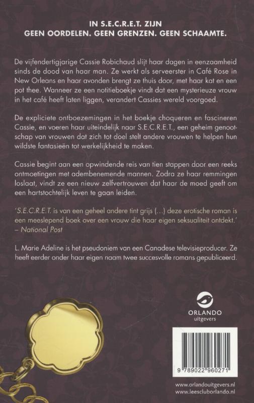 Achterkant van S.E.C.R.E.T.