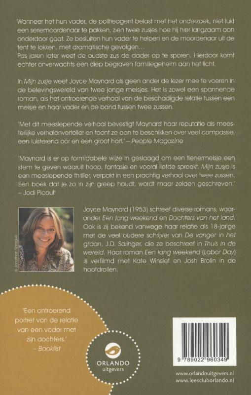 Achterkant van Mijn zusje