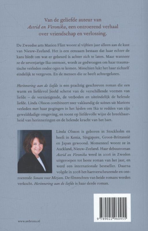 Achterkant van Herinnering aan de liefde