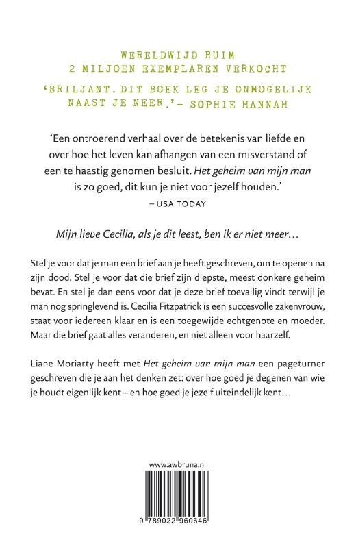 Achterkant van Het geheim van mijn man