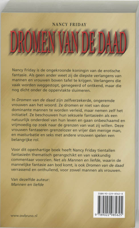 Achterkant van Dromen van de daad