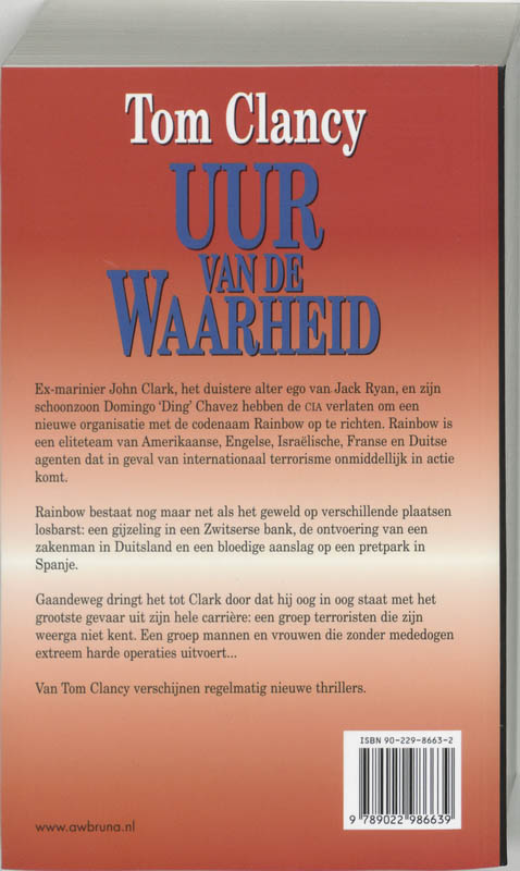 Achterkant van Uur van de waarheid
