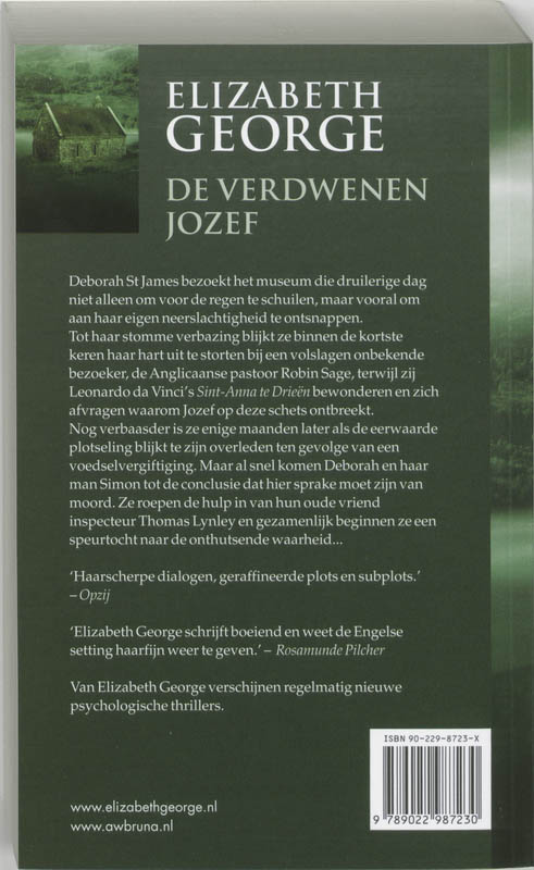 Achterkant van De verdwenen Jozef
