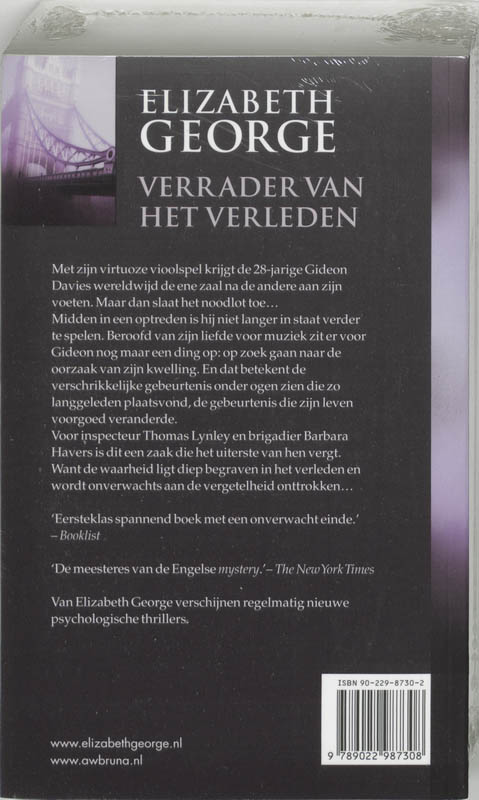 Achterkant van Verrader van het verleden