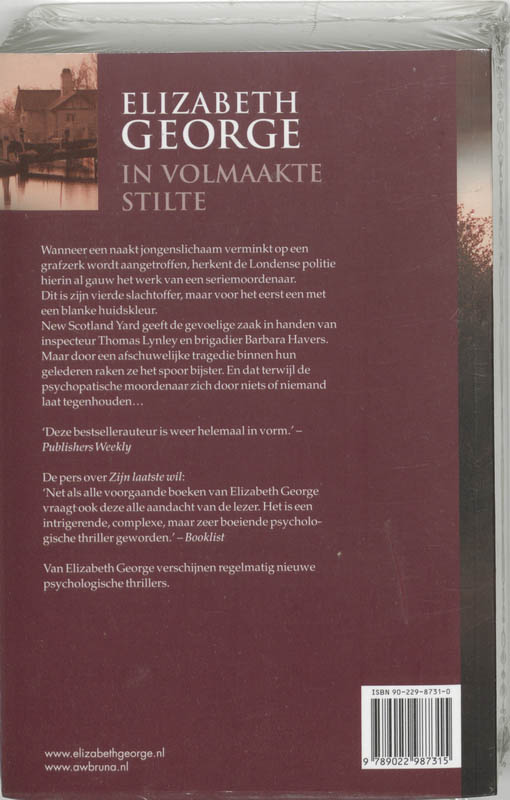 Achterkant van In volmaakte stilte