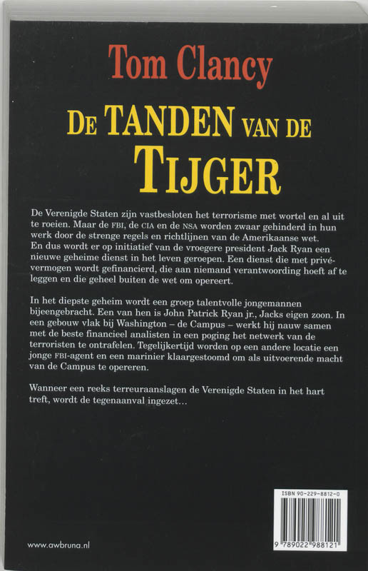 Achterkant van De tanden van de tijger