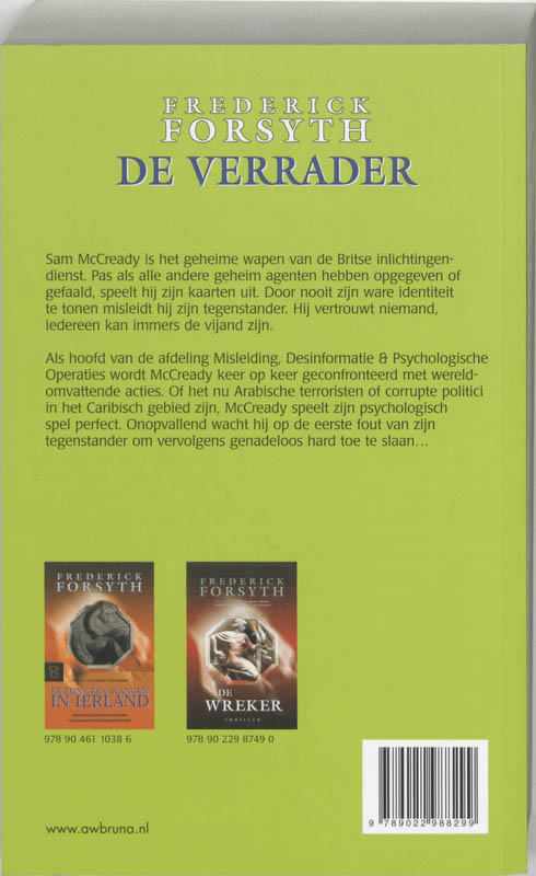 Achterkant van De verrader