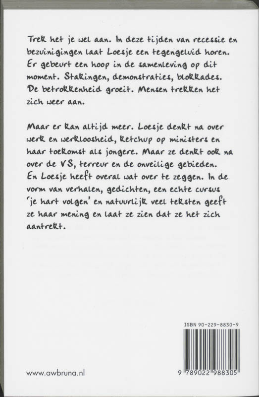 Achterkant van Trek het je wel aan