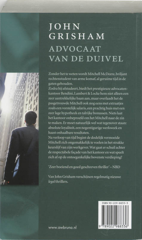 Achterkant van Advocaat van de duivel