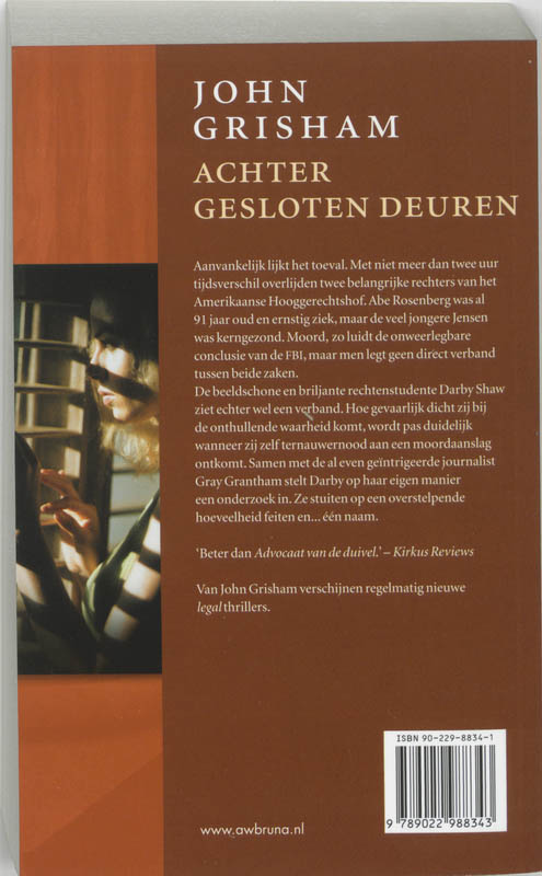 Achterkant van Achter gesloten deuren