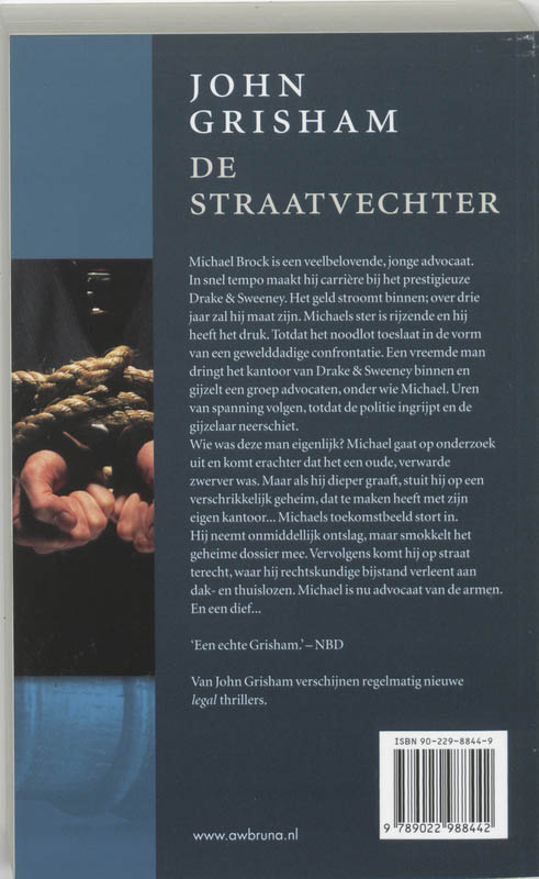 Achterkant van De straatvechter