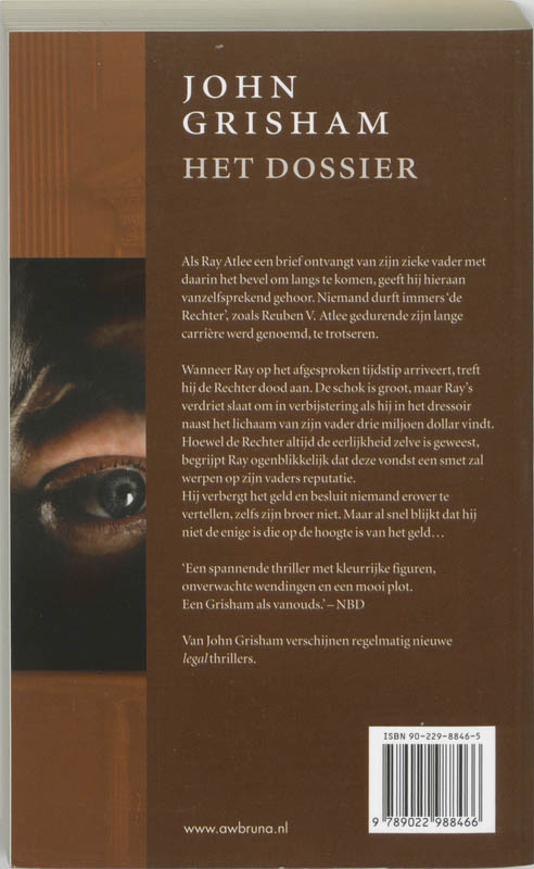 Achterkant van Het dossier