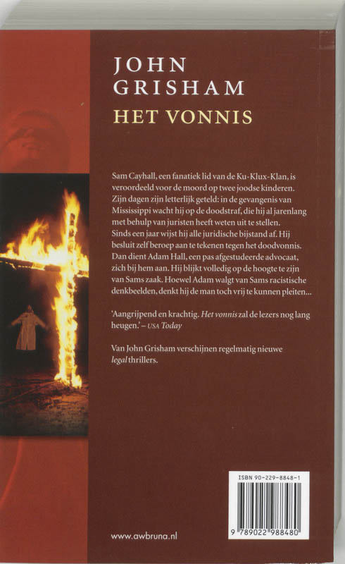Achterkant van Het vonnis
