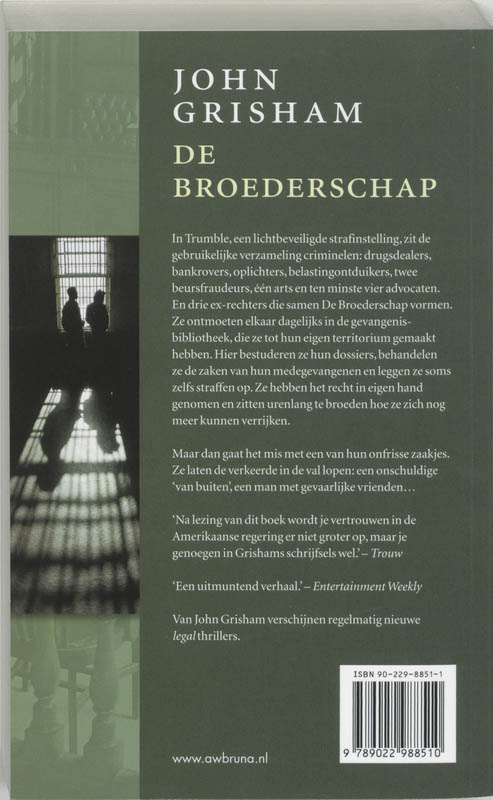 Achterkant van De broederschap