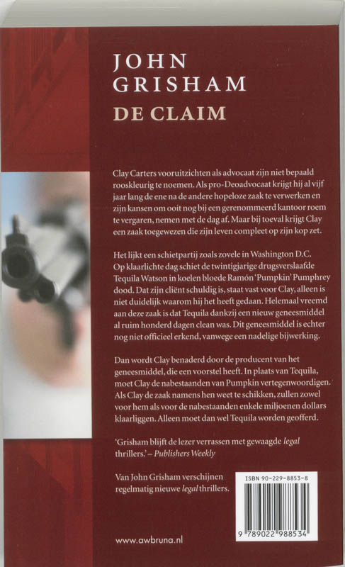 Achterkant van De claim