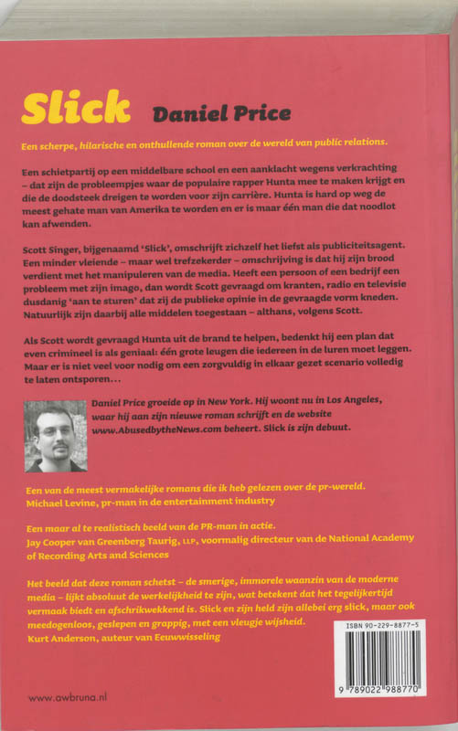 Achterkant van Rood omslag