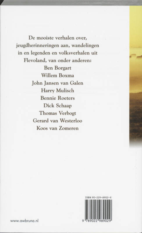 Achterkant van Als een god in Flevoland
