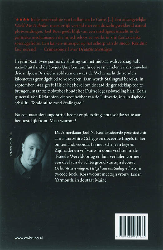 Achterkant van Het geheim van Stalingrad