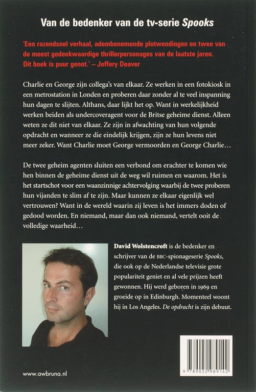 Achterkant van De opdracht