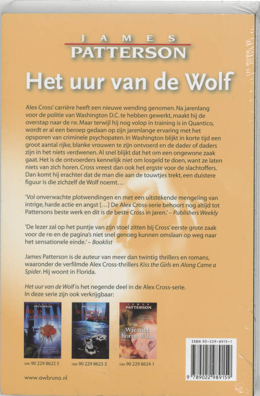 Achterkant van Het uur van de Wolf