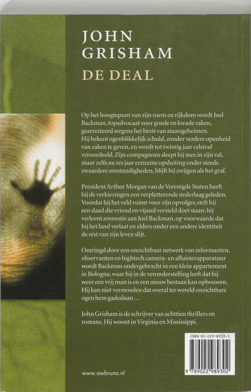 Achterkant van De deal