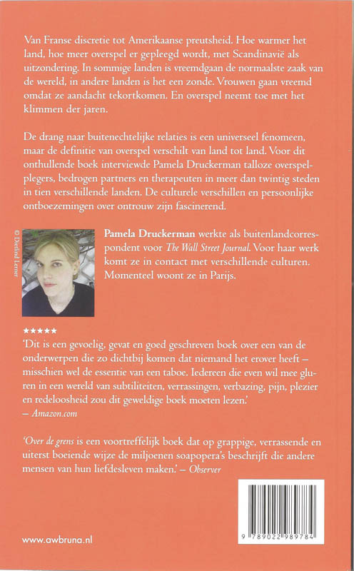 Achterkant van Over de grens