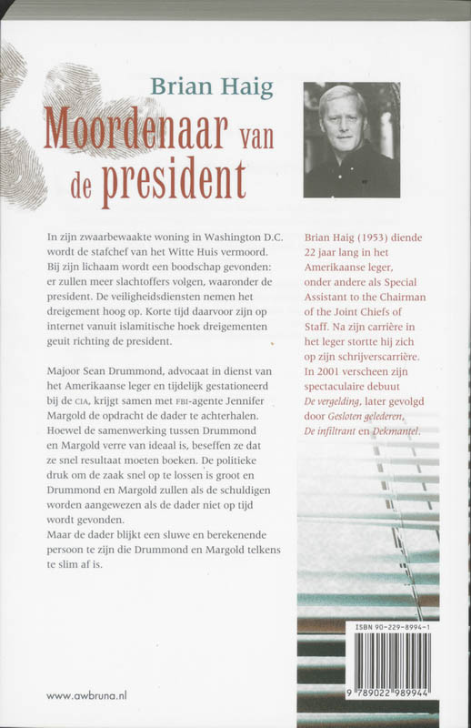 Achterkant van Moordenaar van de president