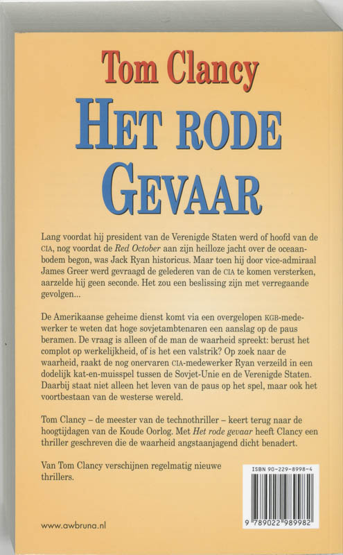 Achterkant van Het rode gevaar