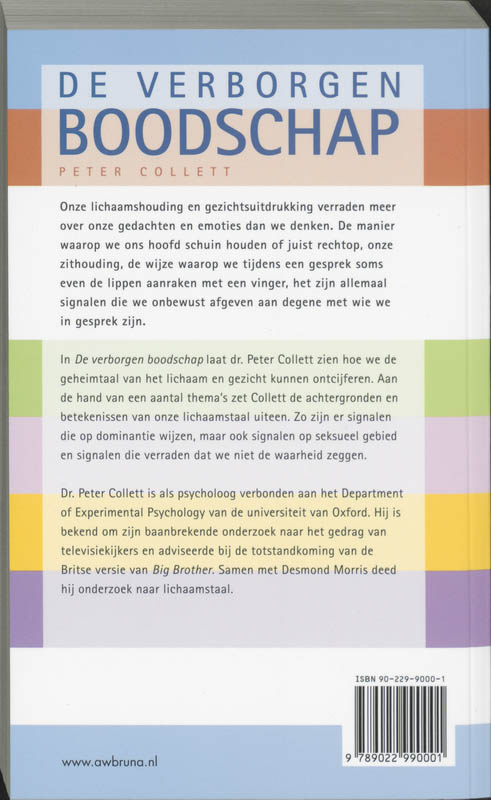 Achterkant van De verborgen boodschap