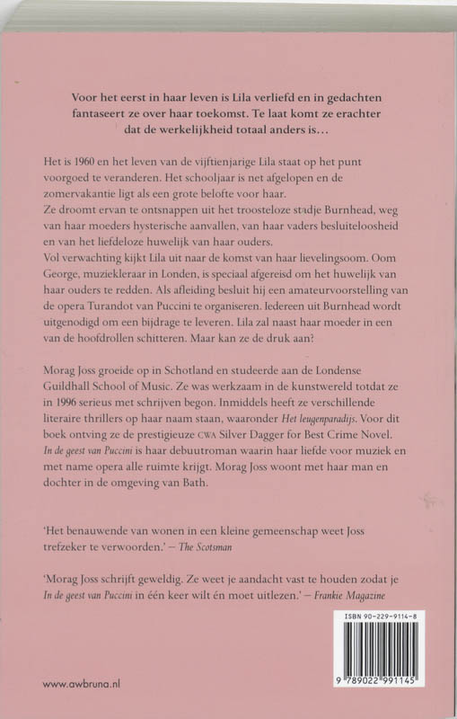 Achterkant van In de geest van Puccini