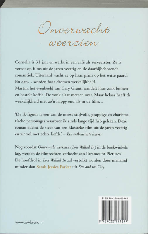 Achterkant van Onverwacht weerzien