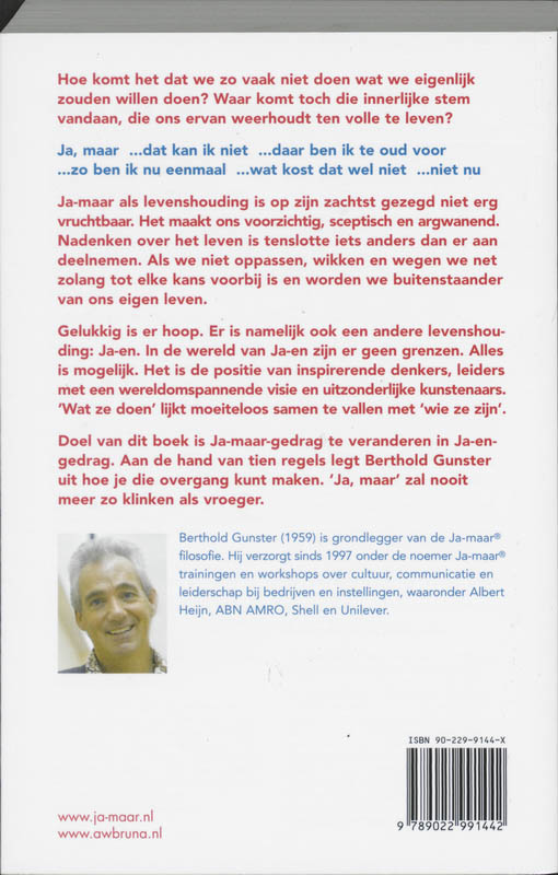Achterkant van Ja-maar wat als alles lukt?