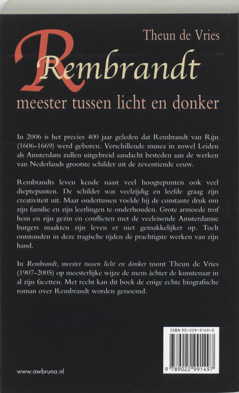Achterkant van Rembrandt