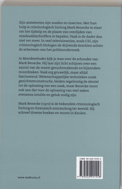 Achterkant van Moordmethoden