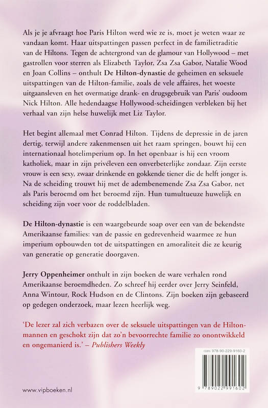 Achterkant van De Hilton-dynastie