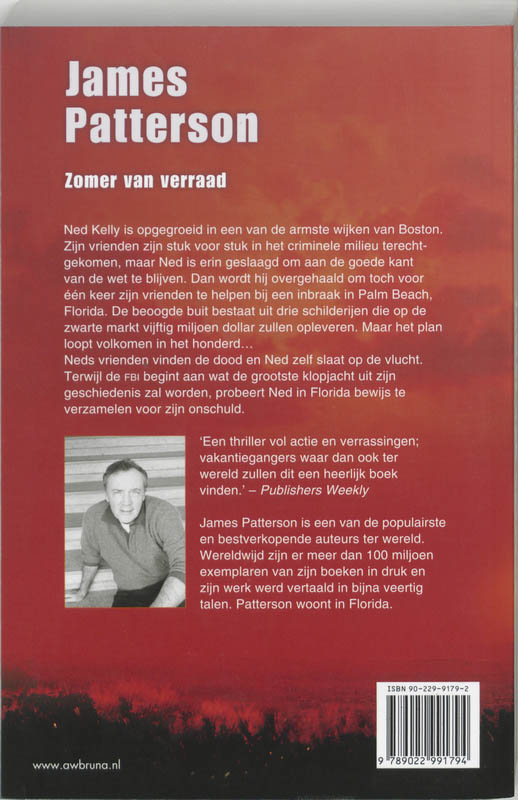 Achterkant van Zomer van verraad