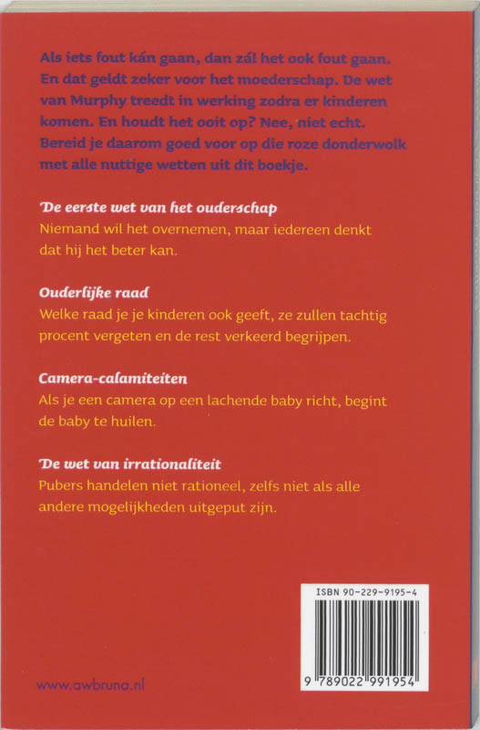 Achterkant van Murphy's Law voor moeders