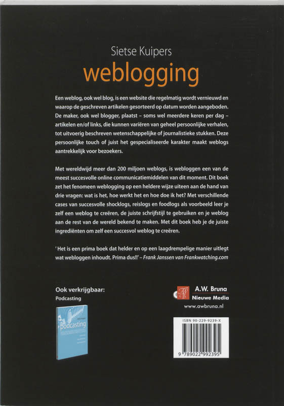 Achterkant van Weblogging