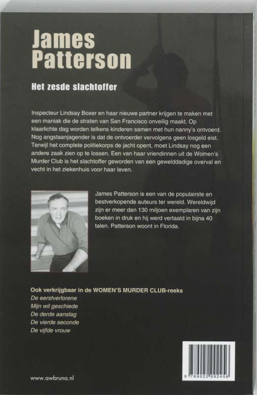 Achterkant van Het zesde slachtoffer